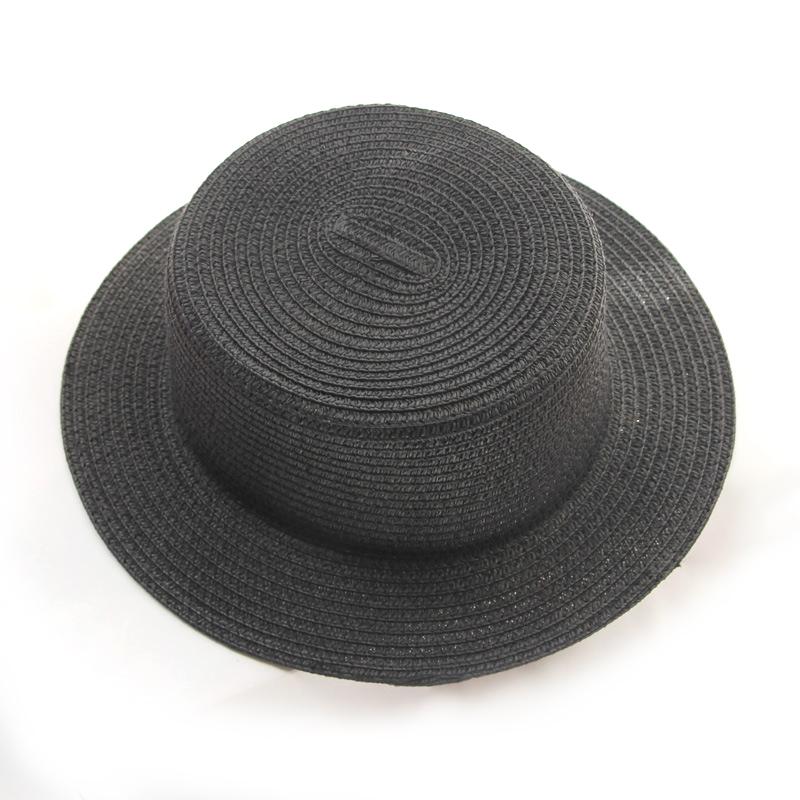 Summer Parent-child simplicity Solid color Sun Hat Visor For Women Caps Fashionable Straw Hat  Sea Beach Trip Caps girl hat