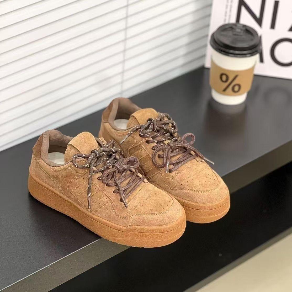 

Спортивная одинарная обувь платформа белая обувь женская 2025 весна новая немецкая тренировочная обувь круглый носок шнуровка спортивная повседневная обувь кеды женские 40 верблюд