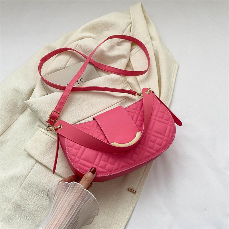 

Chic And Versatile Pu Leather Crossbody Bag For Women Great For Street Style And Casual Events рожевий