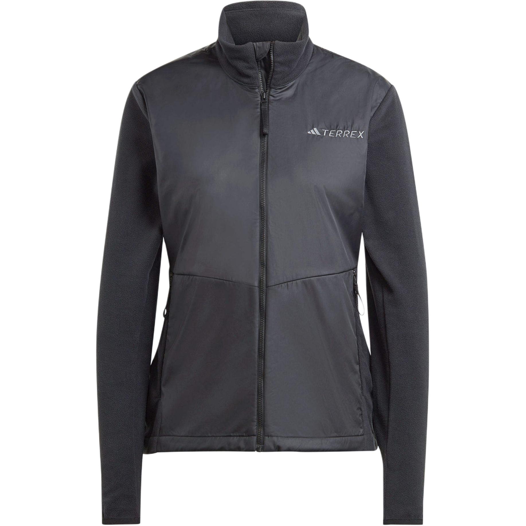 

Adidas Мульти Ветрозащитная Однотонная Куртка с Вставками, Воротником-стойкой и Застежкой-молнией, Удобная, с Длинным Рукавом, Женская Куртка, Черная IJ0545 M