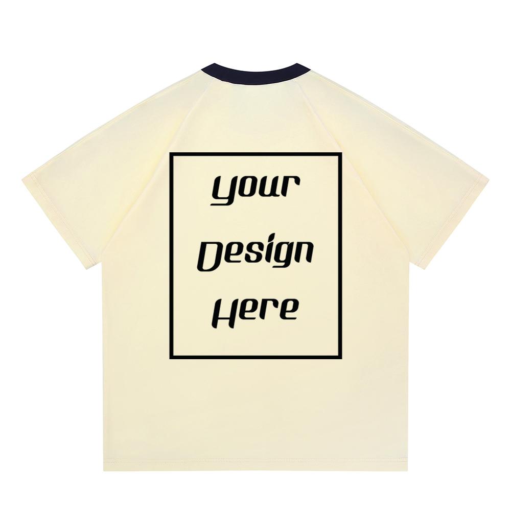 Streetwear Customized Pattern Print Unisex T-Shirt Harajuku Casual O Neck Student Lovers Short Sleeves Men Women Massive Cotton T-Shirt