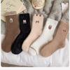 Socks Women's Thickened Warm Thick Socks Winter Tube Socks Cartoon Cute Plush Autumn and Winter Floor Socks Fluffy Socks