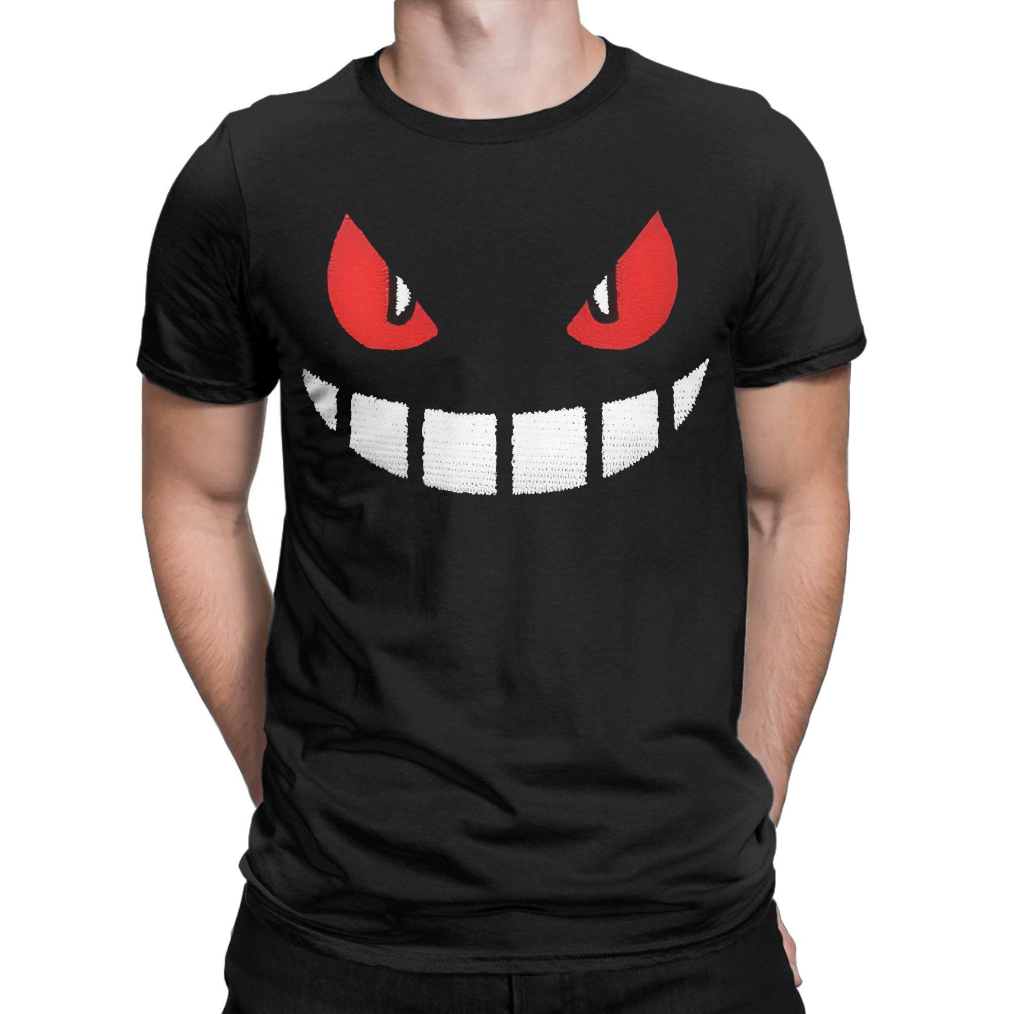 Comfortable season Ghost Gym T-shirt voor Heren Katoenen T-shirt Gengar Kaiju Japanse Stijl Zak T-shirt Korte Mouw Kleding Cadeau Idee XL