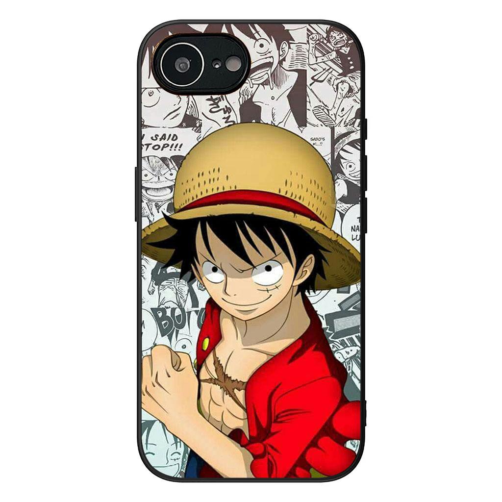 Cover for Apple iPhone 16 15 14 Plus 13 12 Mini 17 Pro Max + ProMax 16E Air 16+ 15+ Phone Case Comics Luffy One Piece Sanji