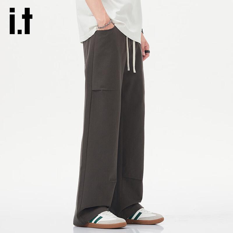 Izzue IT Men's Pure Cotton Straight-Leg Casual Pants