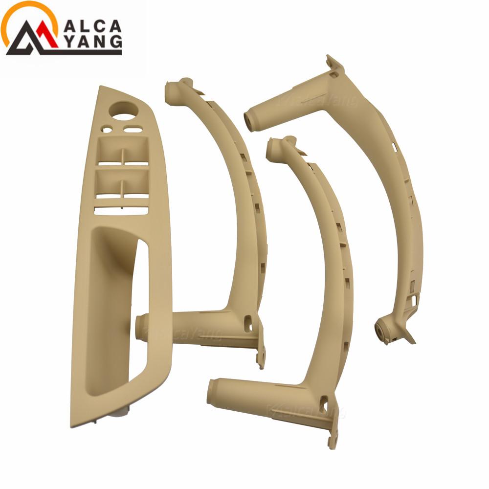 Beige / Black /Dark Red Car Driver Door Front Left Window Switch Contro Panel Cover Trim Frame For BMW E70 X5 E71 X6 2007-2014 .