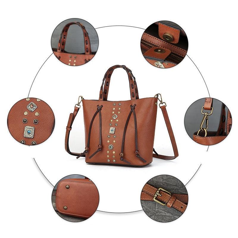 Echtes Leder Damen Clutch Tasche Vintage Design Damen Handtaschen Schulter Umhängetaschen Geldbörse Pack GZW