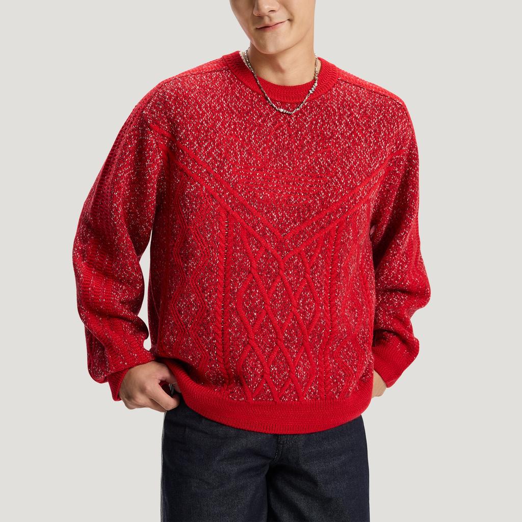 Adidas Originals FW25 Sweatshirt Year Of The Horse Limited CNY New Year Edition Sport Loose Knit Long Sleeve Sweater Unisex Sweatshirt KT0693