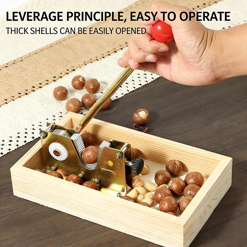 Macadamia Nut Opener Fresh Macadamia Walnut Cracking Tool Hawaiian Sheller Nut Fruit Opener Device