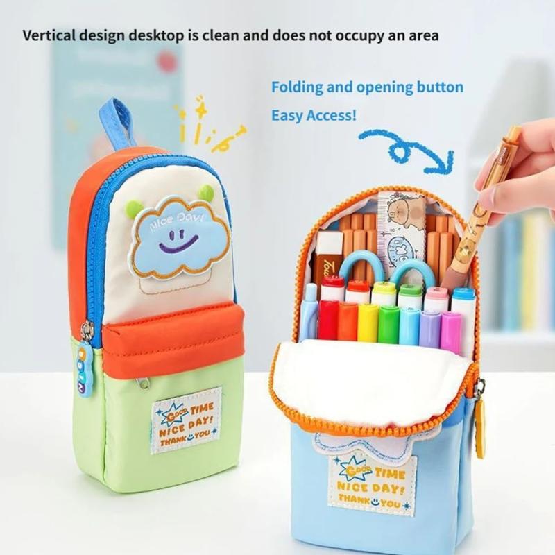 Cute Student-Style Pen Case, Pencil Pouch, Or Stationery Box With Large Capacity.