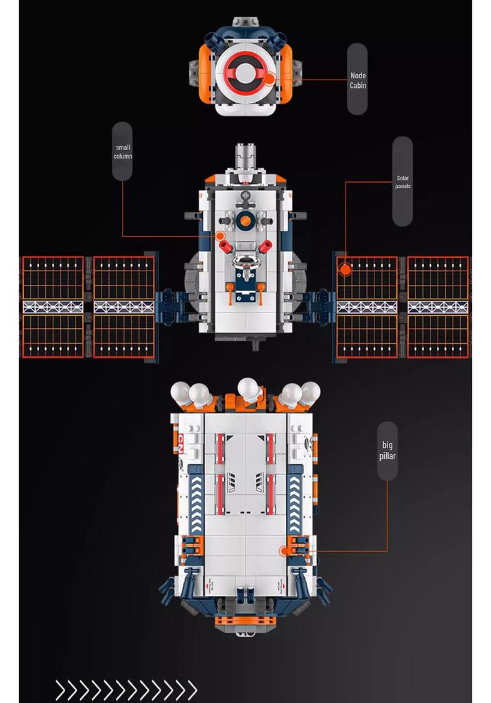 Jiaqi JK8503 Dawn Core Space Module Building Blocks Educational Toy for Boys Birthday Gift