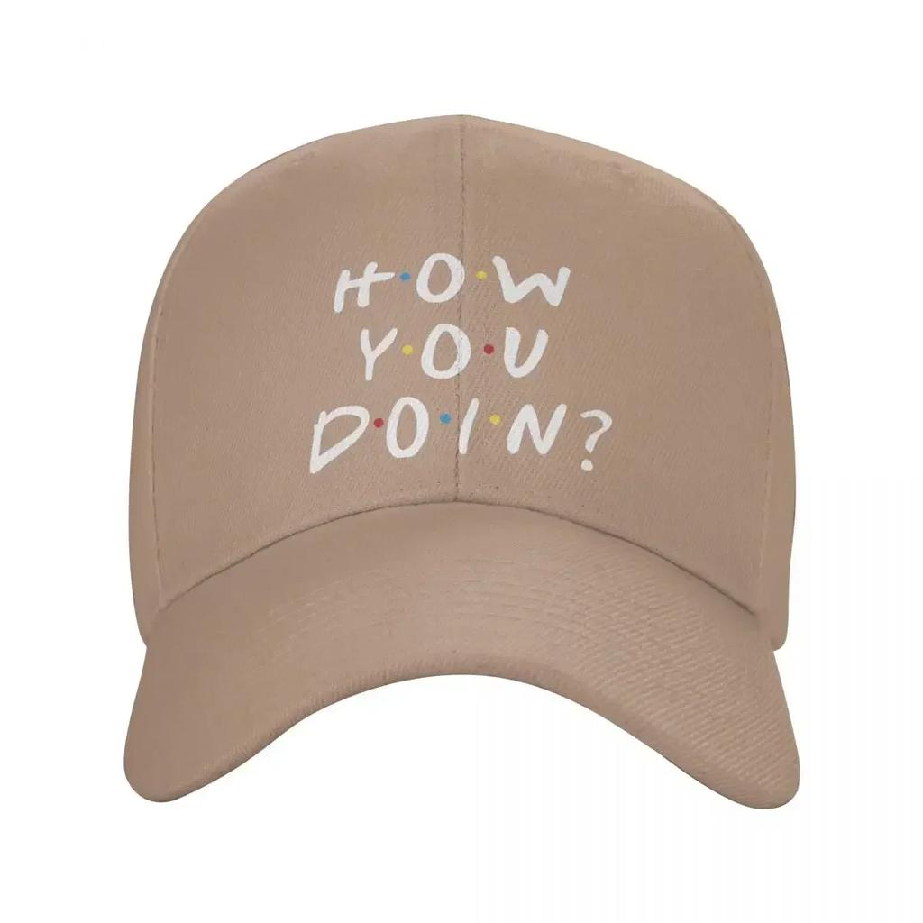 Vlastní baseballová čepice s vtipnou citací ze seriálu Přátelé, venkovní, unisex, nastavitelná pro ženy, 'How You Doin' Dad Hat, podzimní Snapback čepice