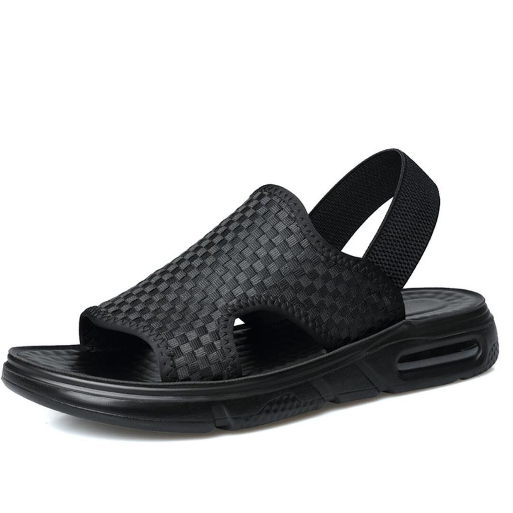 Fashion Men Sandals 2024 Breathable Weaving Men Summer Sports  Shoes Man buffer Casual Beach Slippers Comfortable Barefoot Sandals Homme