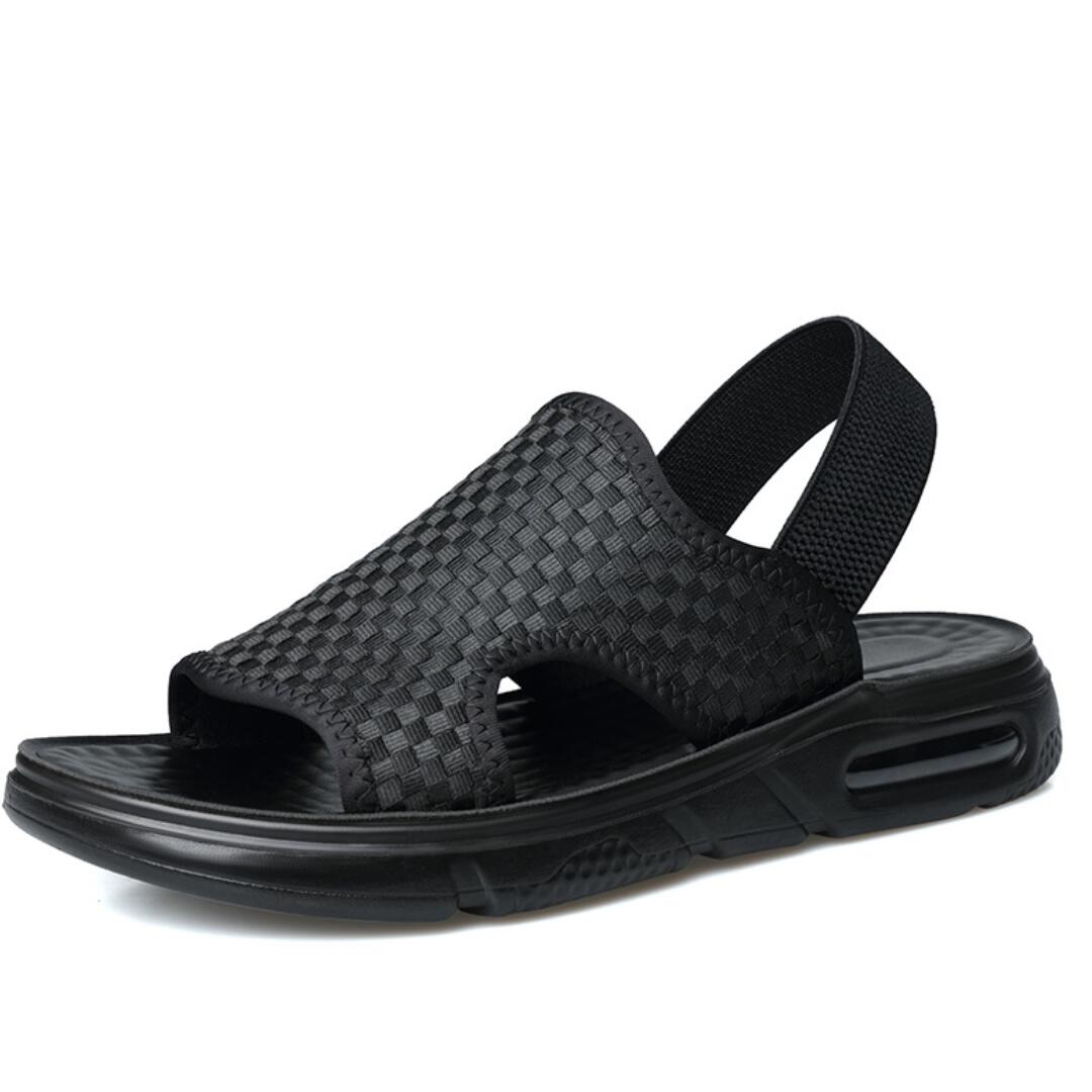 Модные мужские сандалии 2024 Дышащие плетеные Мужские летние спортивные туфли Мужские — фото 3