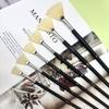 Monet 15618 Hog Bristle Fish Tail Fan Brush for Oil, Gouache, and Watercolor Painting