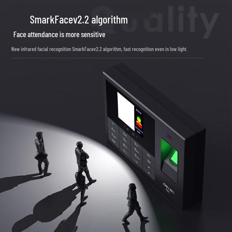 Deli Smart Cloud Attendance System CN Plug (adapter Included)