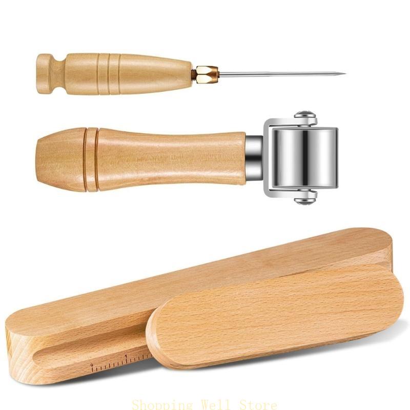 KX4B Tool Set Tailors Clapper Pressing Tool Seam Roller Practical Sewing Tool Fabric Accessories for Quilting Ironing