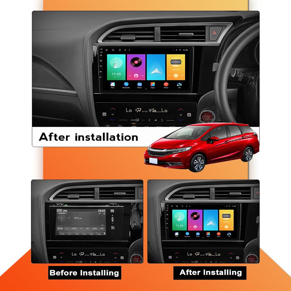 Car Radio Android Auto Carplay For Honda Shuttle II 2015-2022 Multimedia Player Head Unit Stereo GPS Navigation BT WIFI 1+16GB