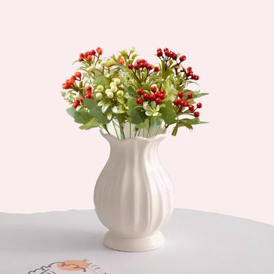 Simulated Berries Bundles of Red Fruits Winter Green Fruits Flowers Rich Fruits Blueberries Fruit Vases Flower Arrangements Door Lintels Flower