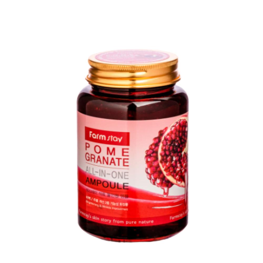 Farmstay Pomegranate All-In-One Ampoule 250ml, Estrogen-Rich Firming & Vitality, K-Beauty