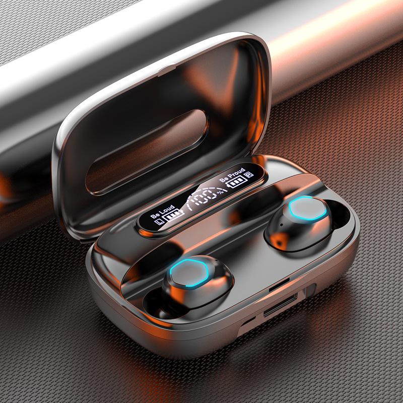 

Bluetooth-навушники Tws-вкладиші, довговічні навушники з цифровим дисплеєм і шумопоглинанням високої потужності чорний