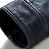 Chaqueta Retro de Cuero PU para Hombre con Forro Polar: Estilo Lavado Otoño/Invierno