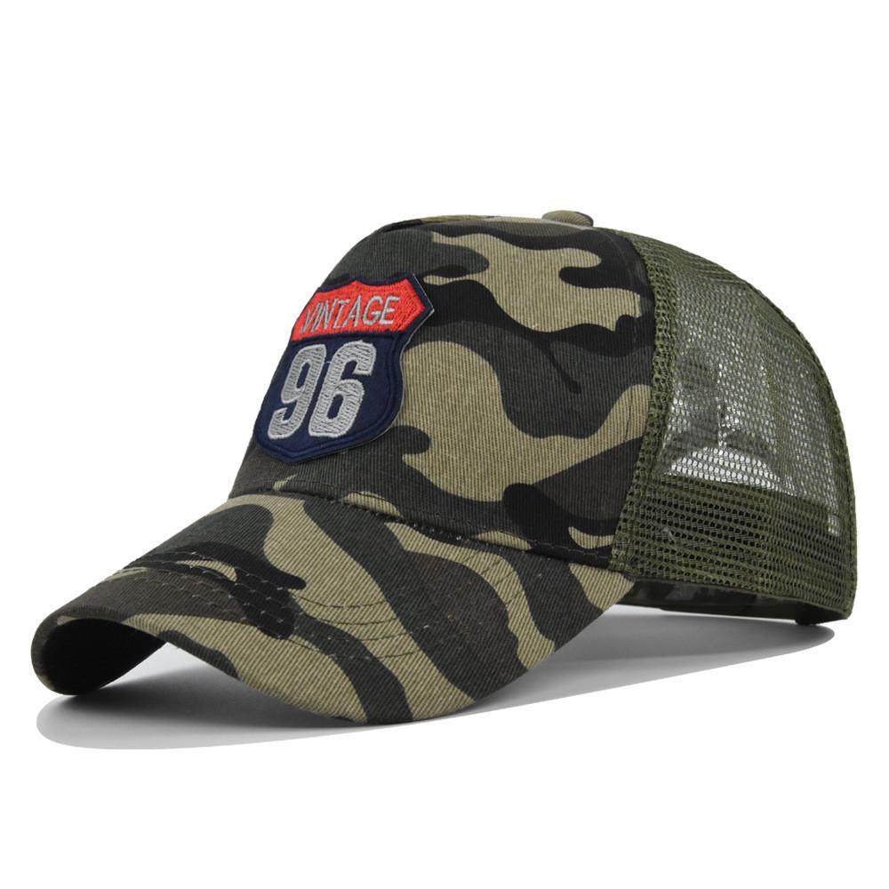 Cap Cartoon Baseball Embroidered Adjustable Duck Tongue Hat Breathable Mesh Cap