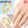 Copper Authentic Gold Plated Sparkle Zircon Meteor Moon Womens Anniversary Gift Engagement Rings for Women Mens Jewellery