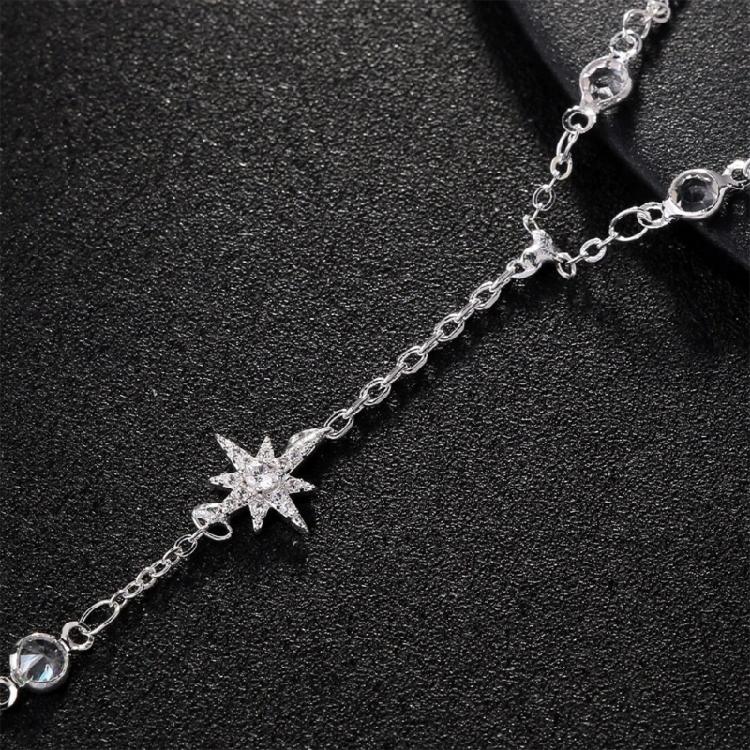 Stylish Star Shaped Finger Bracelet for Women Portable Chain Hand Jewelry With Crystals Accent Versatile Styling