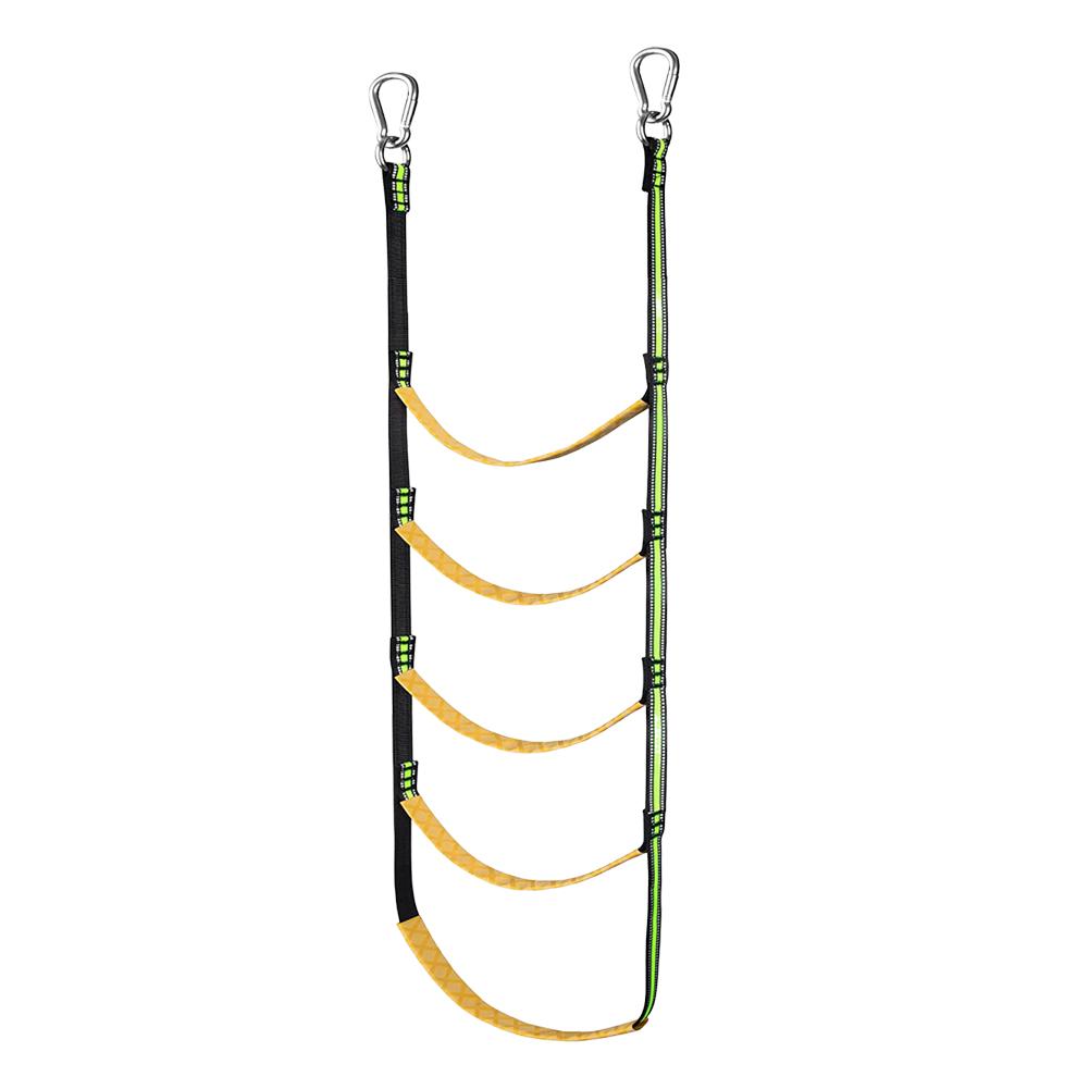 4/5 Step Boat Rope Ladder Heavy Duty Climbing Rope Portable Rope Boarding Ladder for Inflatable Boat Kayak Motorboat Canoeing