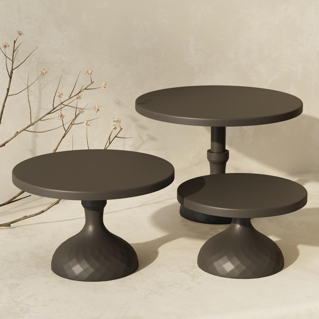 3 ADET Pasta Standı, Metal Cupcake Standı Zarif Altın Tatlı Standları Parti ve Düğün Yıldönümleri için Tatlı Masası Teşhir Seti