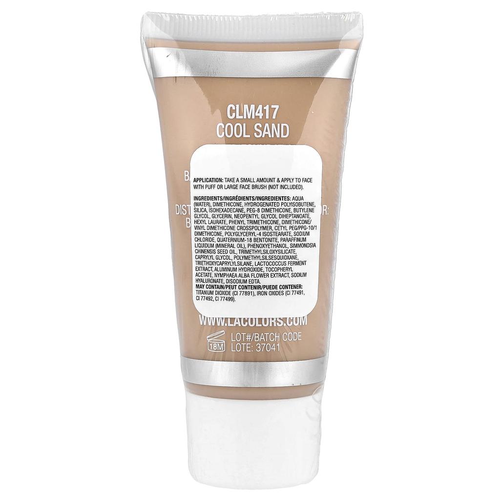 L.A. Colors, Natural Skin Tint, CLM417 Cool Sand, 30ml (1fl Oz)