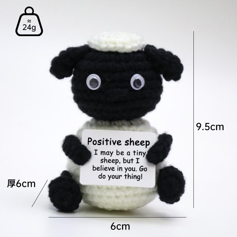 Creative Crochet Animals Dolls Emotional Support Doll Bookshelf Decorations Kawaii Accessories