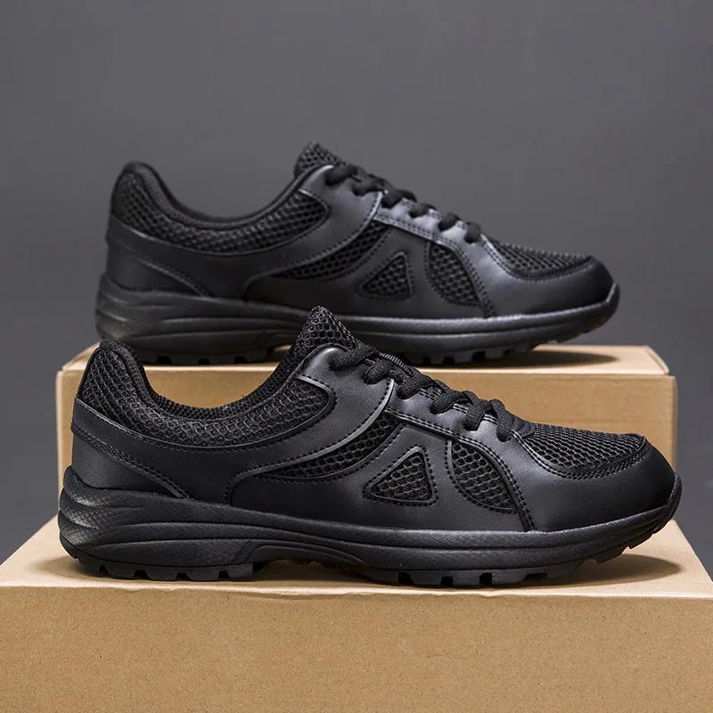 

Four Seasons Couple Sneakers Knitted Mesh Leather Casual Shoes Women Men Sports Shoes Outdoor Non-slip Wear-resistant Work Shoes EUR 40