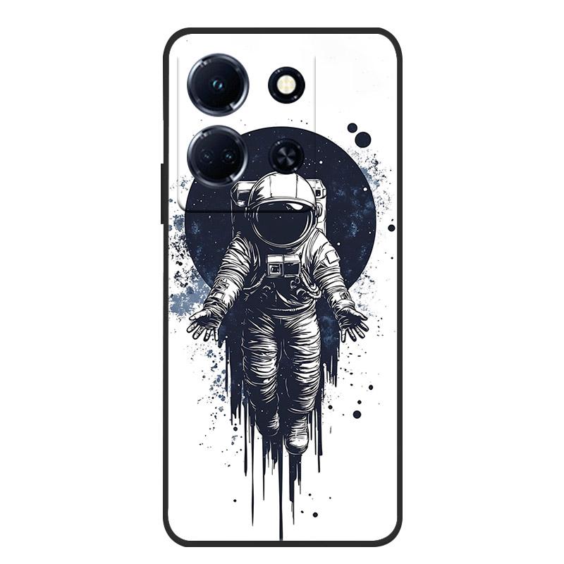 Schutzhülle aus weichem, mattem Silikon in Marmoroptik für Infinix Note 30 4G, passend für Infinix Note 30 Pro, 30i und 30 VIP – Rundumschutz