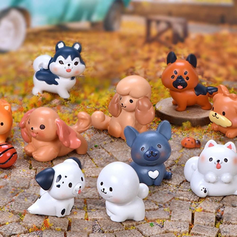 

Home Decor Fairy Garden Resin Dog Ornament Figurines Miniature Decoration