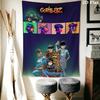 Gorillaz Wall Tapestry Aesthetic Wall Hanging Printed Fabric Blanket Decorative Tapestries for Bedroom Living Room Home Decor