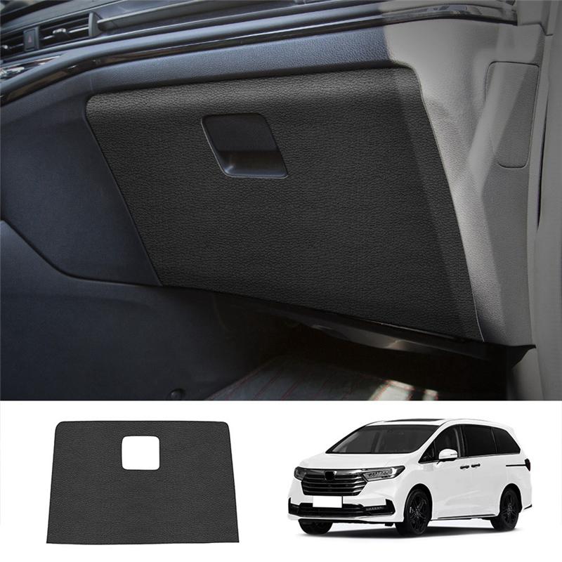 Powerful Car Leather Storage Glove Box Protector Pad Anti-Kick Pad Anti-Dirty Mat Cover For Honda Odyssey +