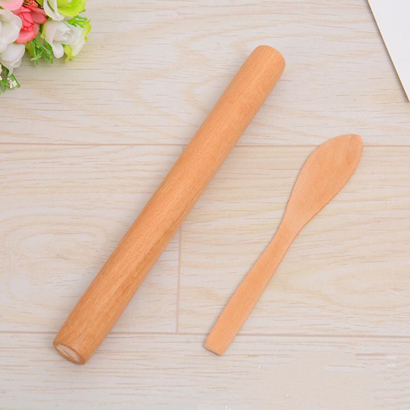Wooden Rolling Pin Make Pasta Dumplings Fondant Biscuit Cake Tools Pastry Roll Dough Roller Kitchen Tools