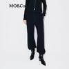 MO&Co. High-Waisted Thermal Straight-Leg Trousers
