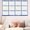 Large Wall Calendar Dry Erase 12 Month Wall Calendar Planner 2026 24 X 36 Inch Yearly Schedule Organizer for Indoor Home Fridge