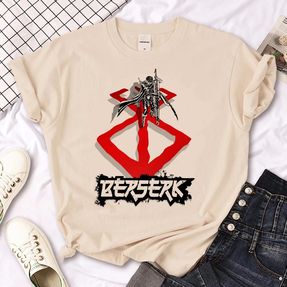 

Berserk топ женская летняя футболка девушка манга харадзюку дизайнерская одежда 4XL