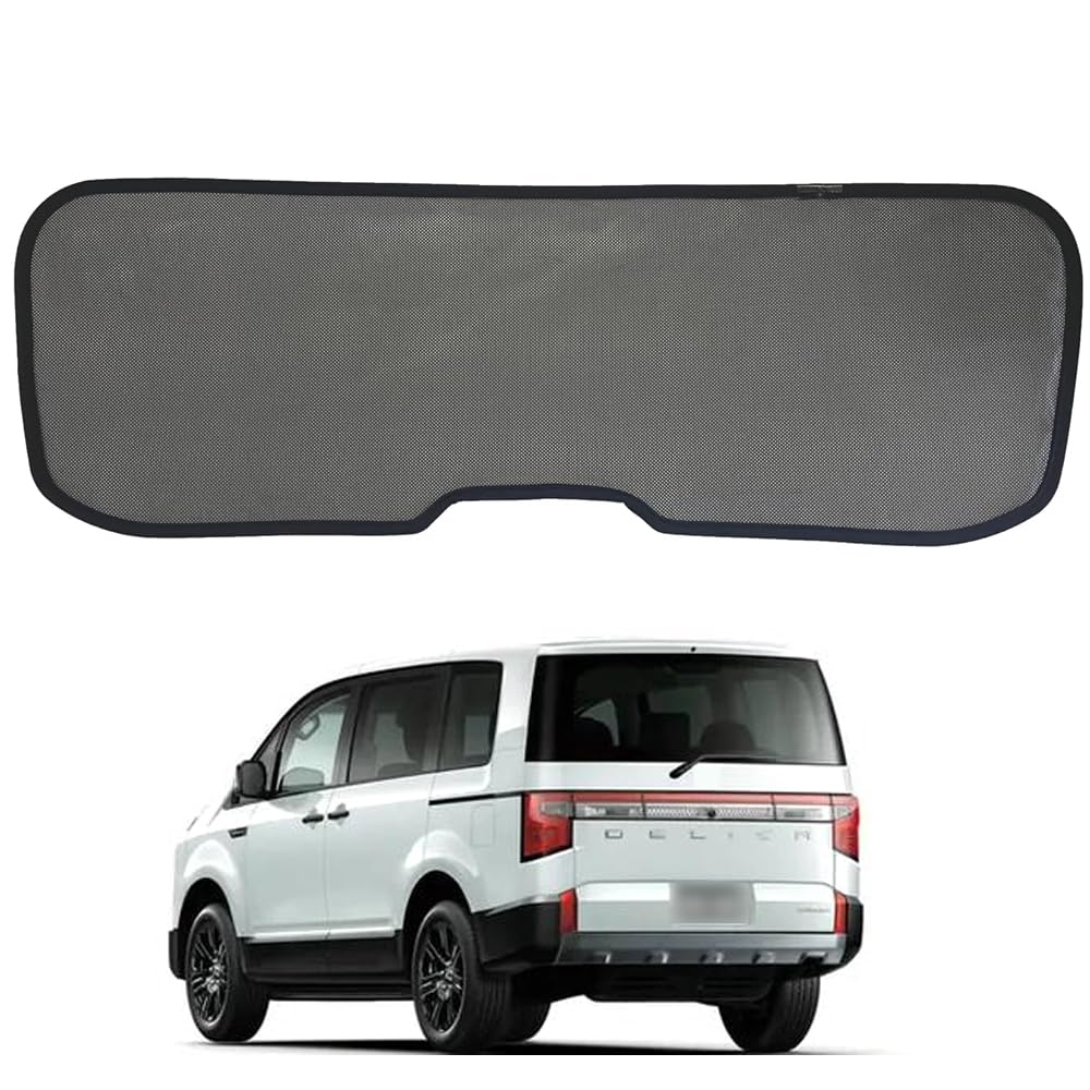 

Delica D5 Rear Window Sunshade Mesh Curtain Mitsubishi Delica 2019 Rear Window Sun Car Sun Light Heat Car Interior with Storage Bag Delica D5 [GeTor]