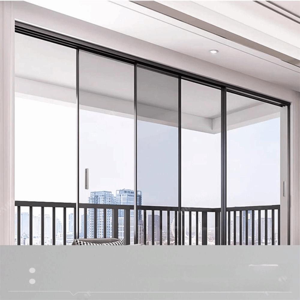 Gold Sliding Door Handle Silver Narrow Frame Handle Easy Install Bathroom Handle  Shower Room