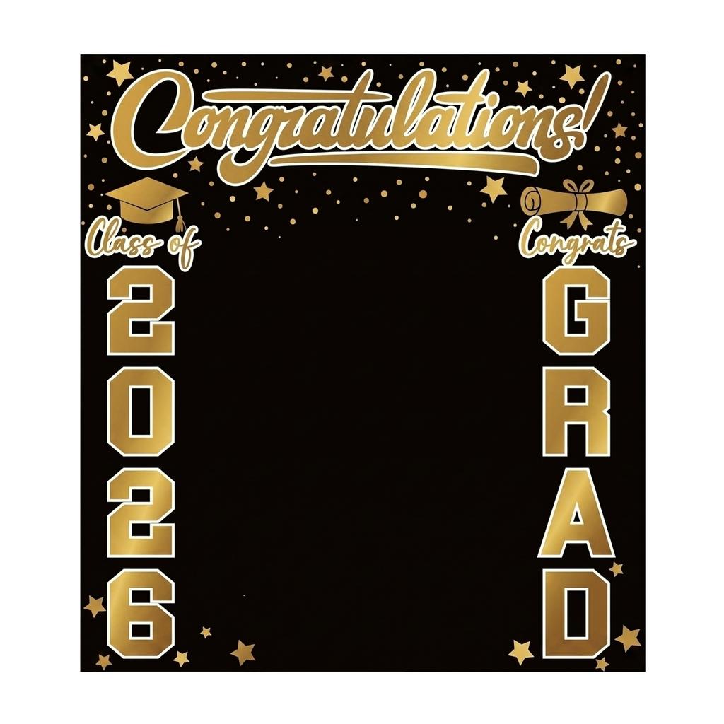 200220cm2026 Graduation Party Background Cloth Banner Graduation Party Photography Props Banner Hanging Cloth