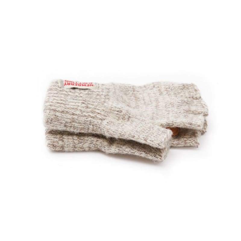 NEWBERRY KNITTING Deerskin Fingerless Gloves - Oatmeal