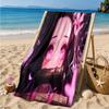 Butterfly Nezuko Fantasy Beach Towel Microfiber Beach Towel, Lightweight and Quick-Dry, for Summer Travel, Swimming Pool Fan Birthday Gift