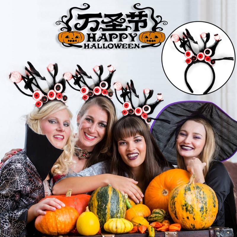 Cosplay Kostým Oční Bulby Čelenka Strašidelný Halloweenský Kostým Role pro Hraní Párty Potřeby Karnevalový Kostým Doplňky na Hlavu