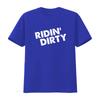 Ridin Dirty Funny T Shirt vintage Washed Stretched streetwear Versatile Top For Everyday Wear Slightly homme Casual Breathable