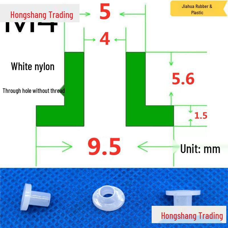 Step T-Shaped Nylon Insulating Bushing Washer, M3-M35 Thread Protection Spacer